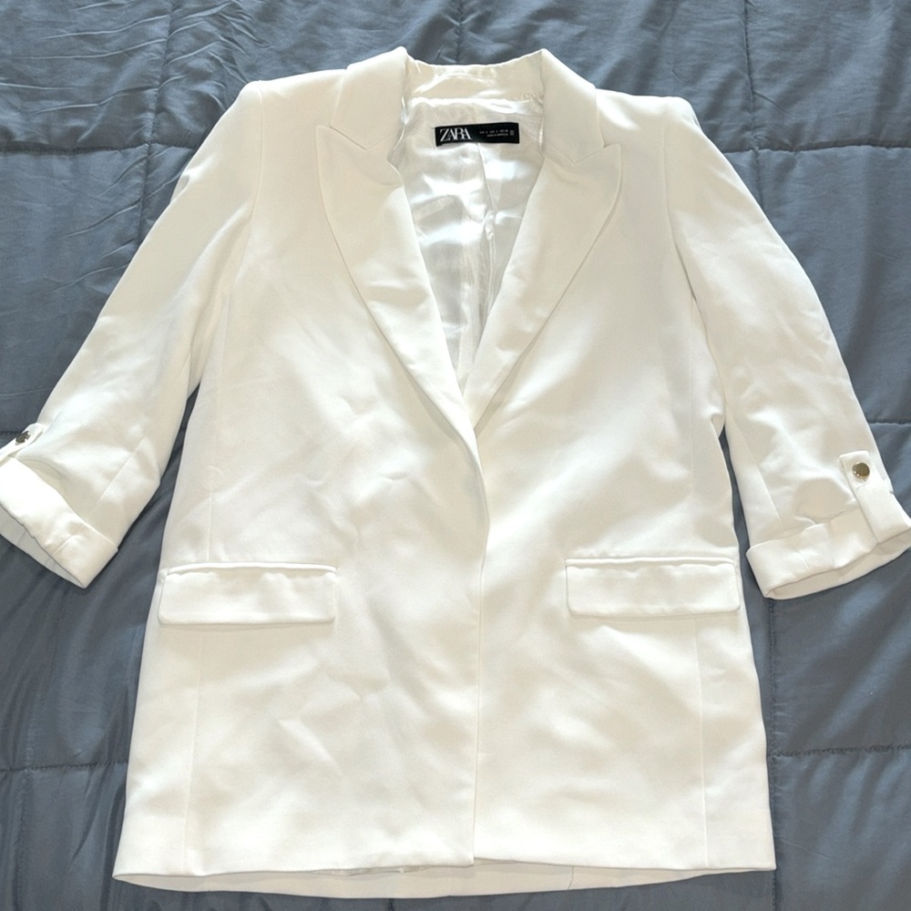 Zara Women’s White Blazer Size Small
